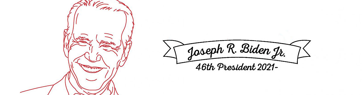 Presidential Redwork Design: Joseph R. Biden Jr.