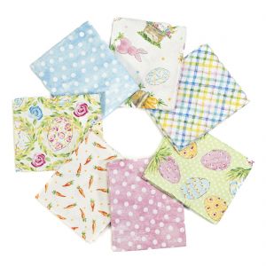 Peek-a-Boo Bunny Fat Quarter Bundle with Block Panel - 8pc