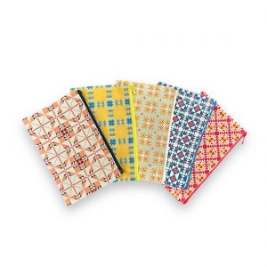 Classic Quilts Pencil Pouches - set of 5 pouches
