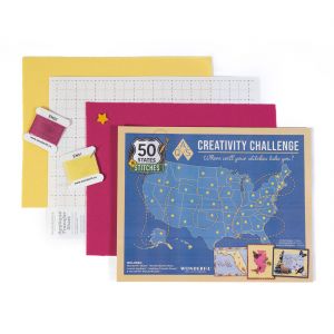 50 States in Stitches Kit B - Raspberry/Cream Butter