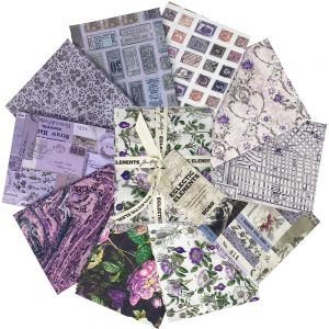 Purple Tim Holtz Palette Fat Quarter Collection - 10pc