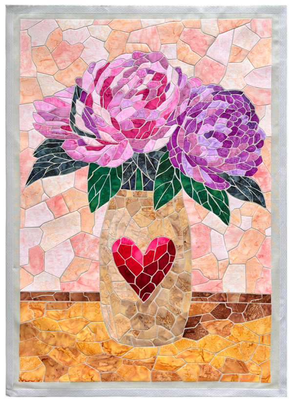 Heidi Proffety  – Mosaic Quilt Making & Heart of Flowers Mosaic Art Quilt