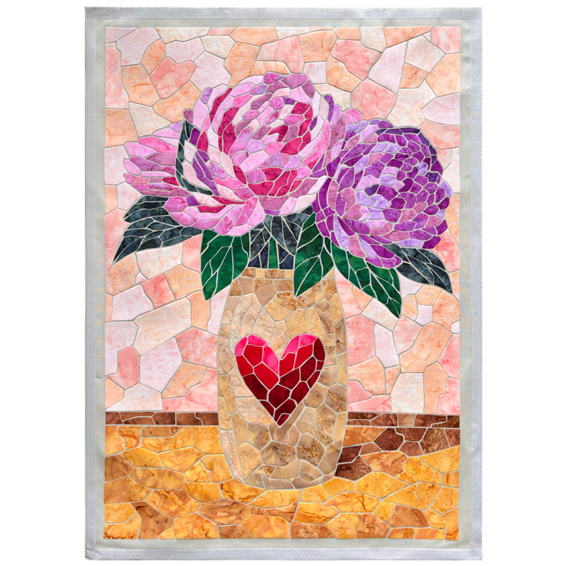 Heidi Proffety  – Mosaic Quilt Making & Heart of Flowers Mosaic Art Quilt