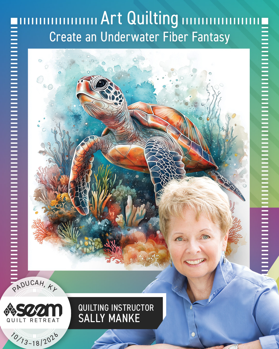 Sally Manke – Art Quilting: Create an  Underwater Fiber Fantasy