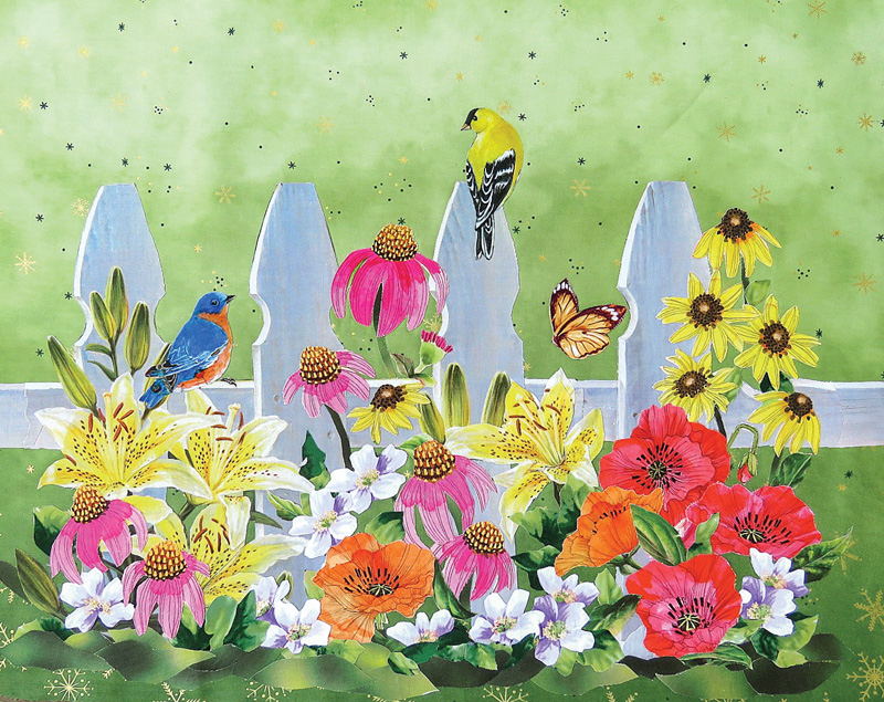 Thread Painting – Garden Party