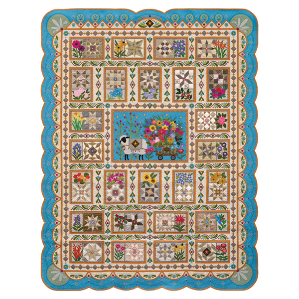 BLOOMING BLOCKS & ONE FROM THE FLOCK, Janet Stone