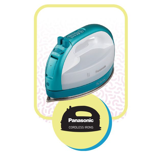 Panasonic Teal Cordless 360° Freestyle Steam Iron