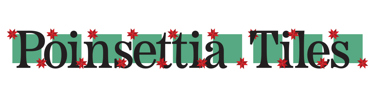 Poinsettia Tiles Quilt Pattern