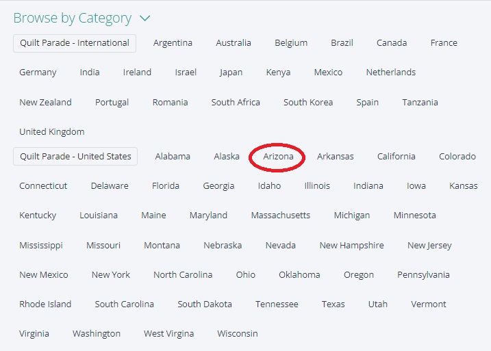 You can click on a region to view the quilt submissions from that region.