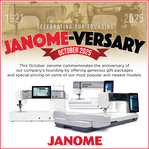 Celebrate Janome-versary!
